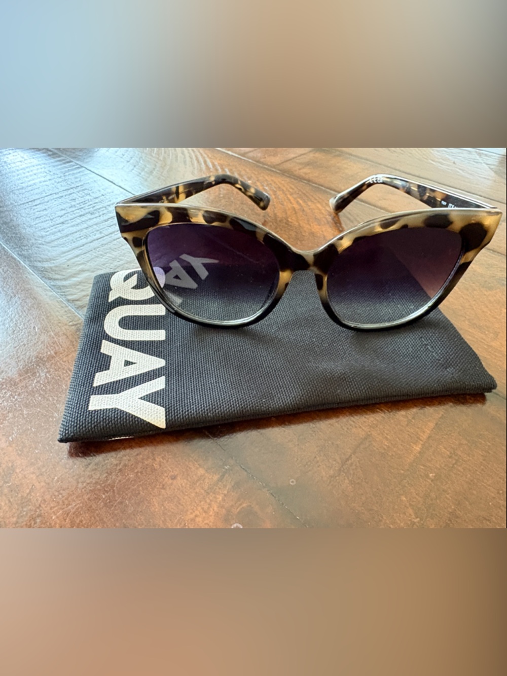 Quay Australia Tortoiseshell Cat-Eye Sunglasses